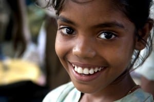 Young smiling girl, Delhi India