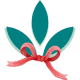 leaf-with-bow-holiday-2022-promo-transparent