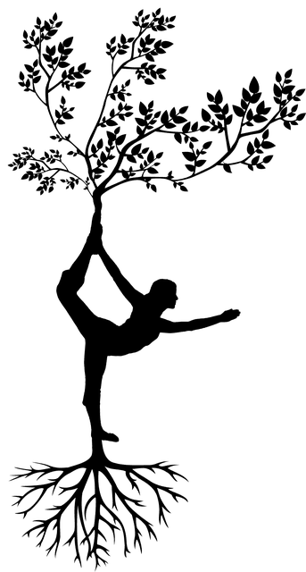 woman, silhouette, tree