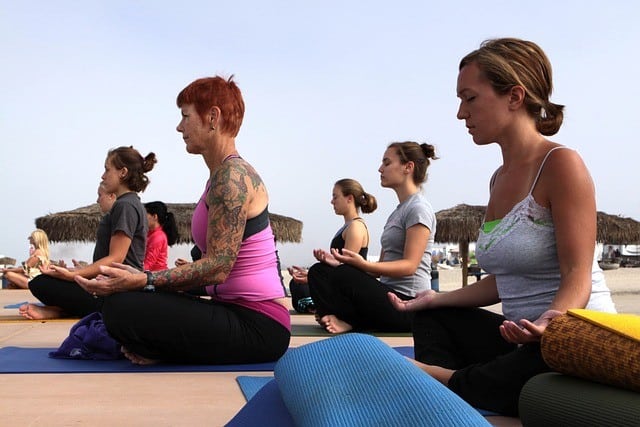 women, yoga class, fitness