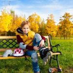 boy in a park